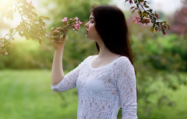 Картинка профиль, губки, цветение