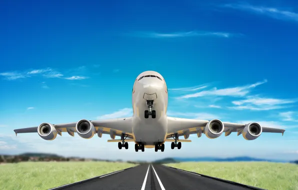 Картинка airplane, aviation, transport, takeoff