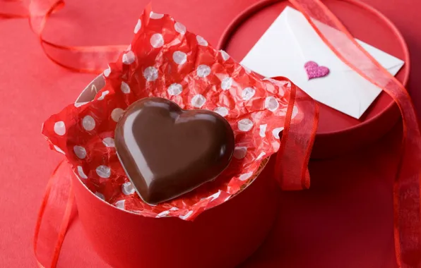 Картинка любовь, праздник, сердце, шоколад, конфеты, red, love, i love you