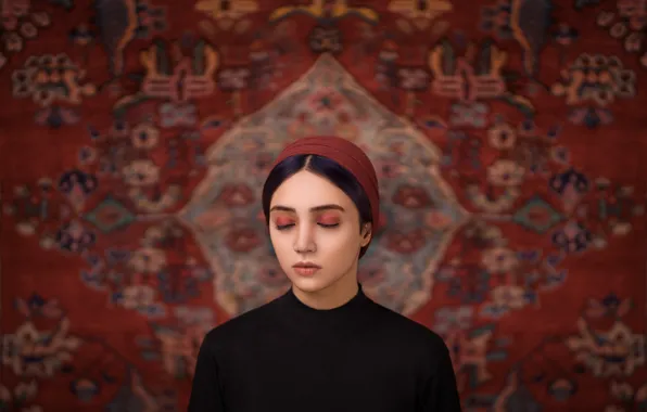 Ковёр, макияж, восток, губки, hasan torabi
