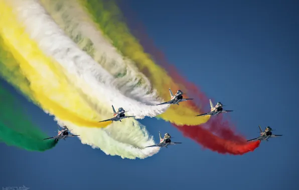 Дым, Истребитель, Пилотажная группа, Chengdu J-10, ВВС КНР, August 1st aerobatic team, HESJA Air-Art Photography, …