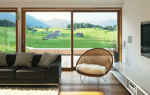 Дизайн, стиль, интерьер, Германия, Germany, гостиная, Allgäu Alps, Альгойские Альпы
