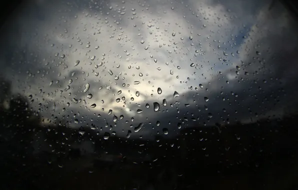 Картинка капли, дождь, окно