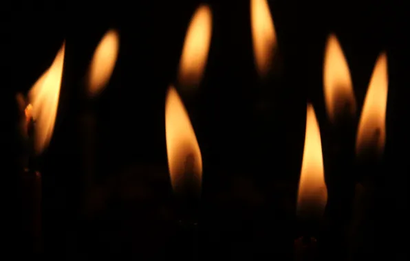 Картинка фон, огонь, свечи
