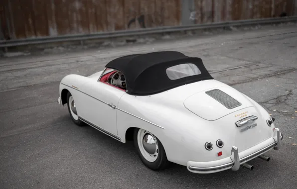 Porsche, 1956, 356, rear view, Porsche 356A 1600 Speedster