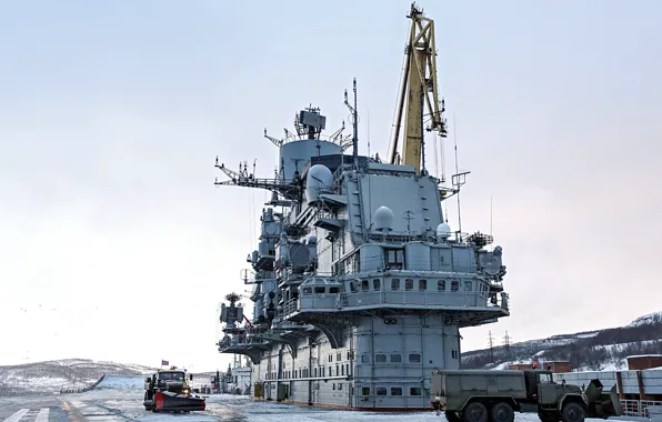 Палуба, крейсер, авианесущий, верхняя, адмирал кузецов