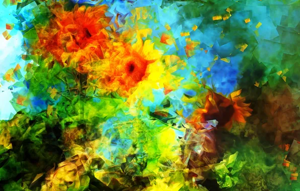 Абстракция, цвет, форма