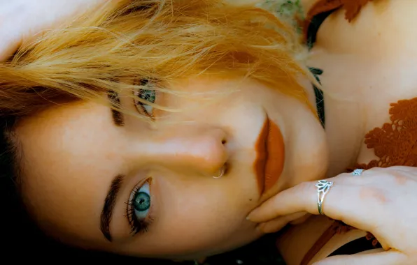 Девушка, лицо, красота, girl, рыжие волосы, red hair, beauty, face