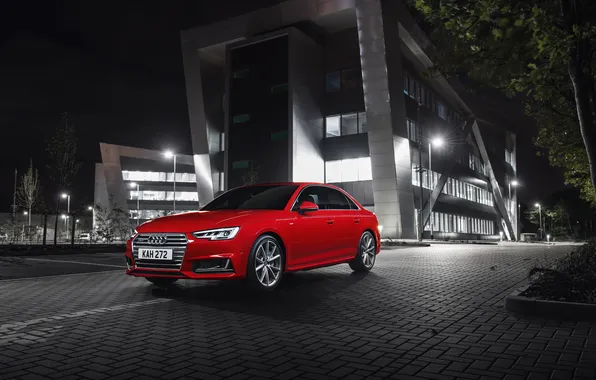 Картинка Audi, ауди, красная, quattro, S line