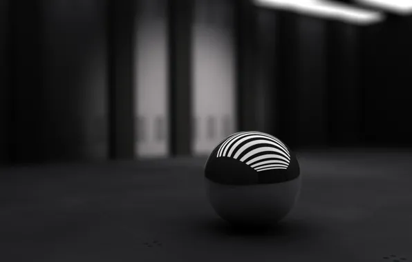 Полосы, чёрный, белые, мячь