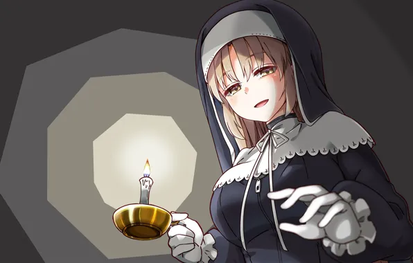 Девушка, Свеча, Аниме, Nijisanji
