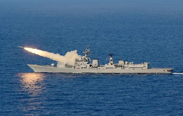 Стрельбы, ВМС Индии, INS Delhi, Bramos