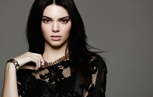 Картинка взгляд, модель, брюнетка, Kendall Jenner