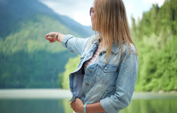 Картинка лицо, фон, волосы, джинсовка, Маша