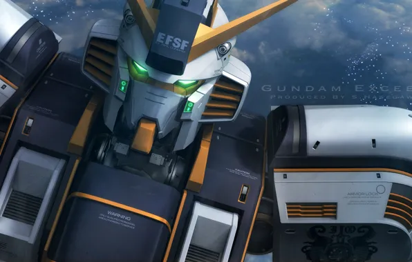 Небо, робот, Mobile Suit Gundam
