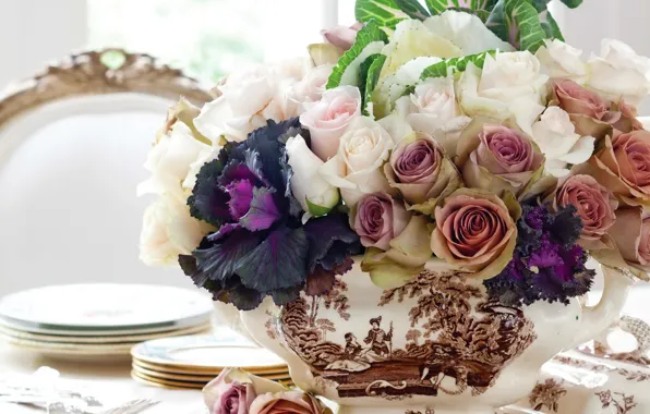 Цветы, розы, Roses, Bouquets