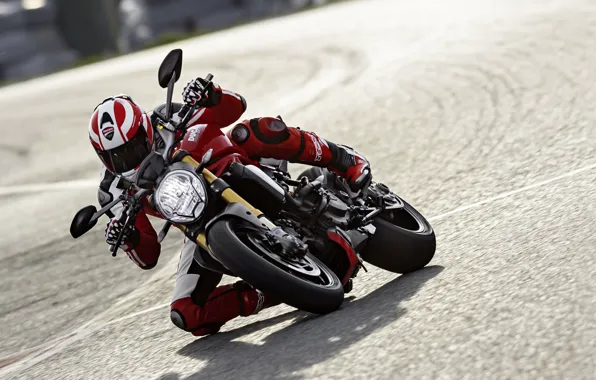 Картинка red, Ducati, Monster, moto, road, bike, Legend, speed