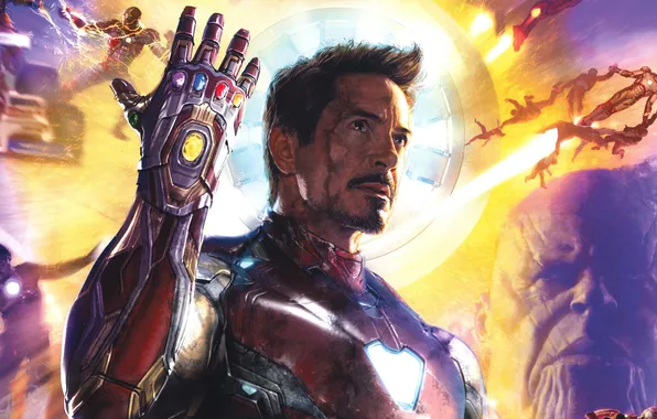 Рисунок, арт, костюм, постер, Iron Man, комикс, Robert Downey Jr., MARVEL