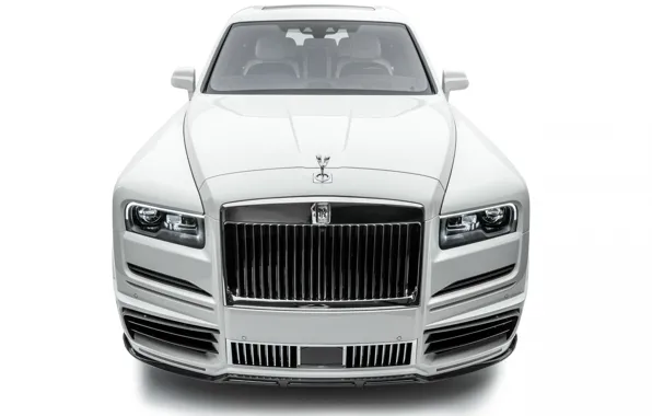 Картинка дизайн, тюнинг, Rolls-Royce, белый фон, роскошь, luxury, Mansory, роллс-ройс