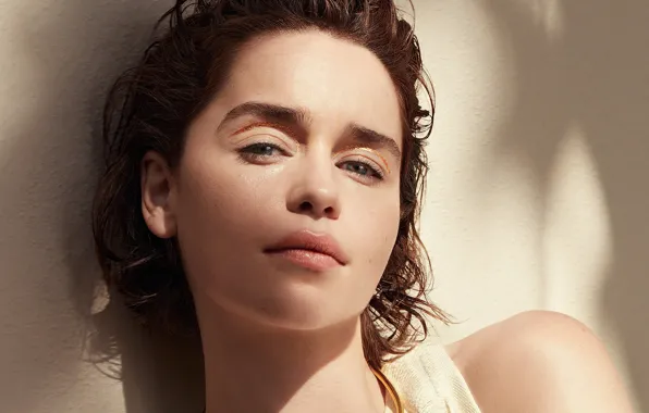 Взгляд, девушка, свет, лицо, актриса, Emilia Clarke