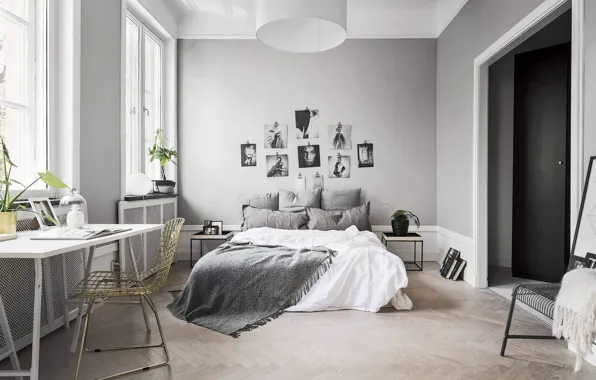 Комната, интерьер, спальня, скандинавский стиль, Apartment in Stockholm, by Stylingbolaget