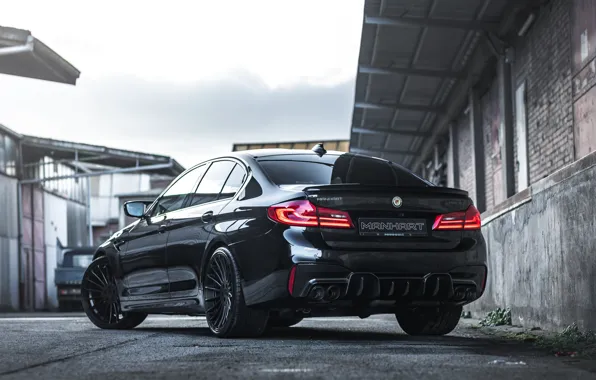 BMW, Black, BMW M5, Rear, Manhart, M5 F90, BMW M5 F90, Manhart MH5