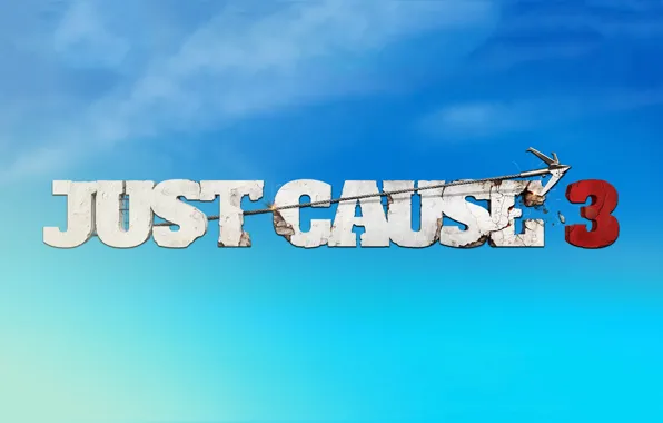 Кошка, небо, буквы, игра, три, крюк, just cause 3
