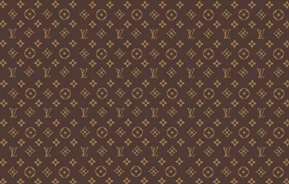 Узоры, коричневый, brown, patterns, Louis Vuitton, fon, louis vuitton, луи виттон