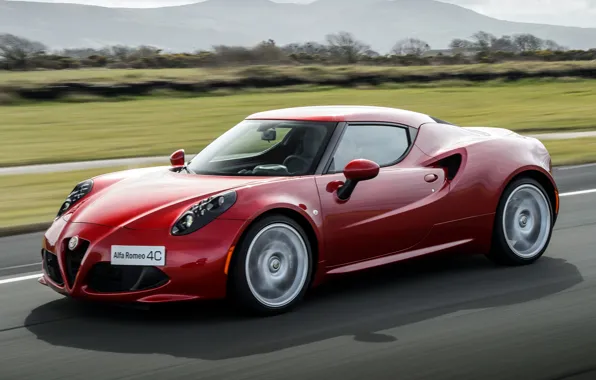 Car, red, Alfa-romeo
