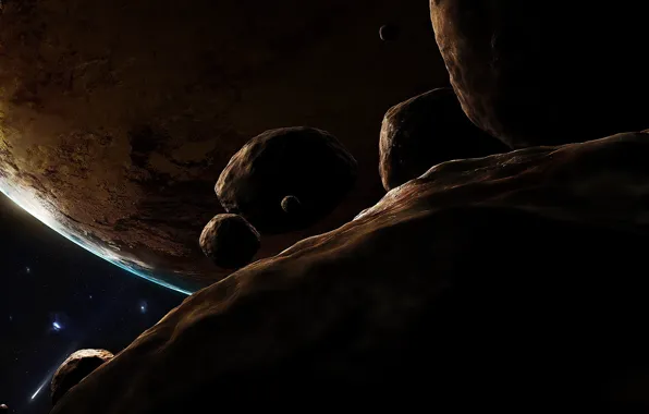Картинка Планета, комета, астероид