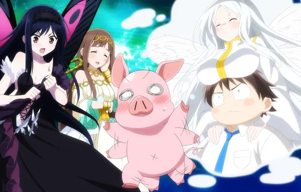 Game, mecha, anime, pretty, brunette, queen, asian, manga