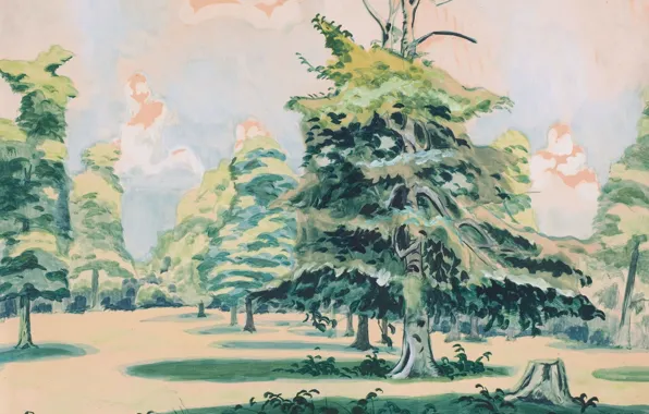 Картинка 1920, Untitled, Charles Ephraim Burchfield, possibly Green Grove