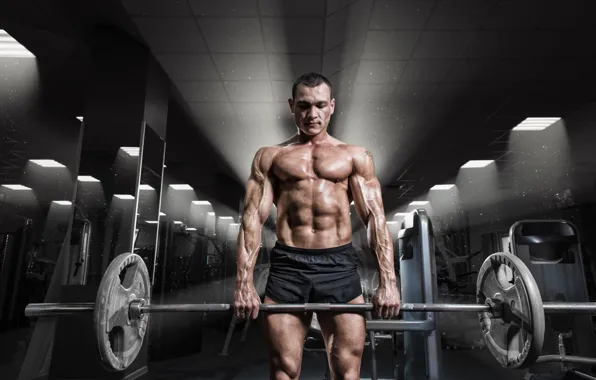 Power, men, fitness, gym, bodybuilder