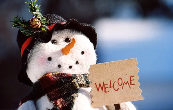 Новый год, рождество, снеговик, christmas, new year, welcome, праздники