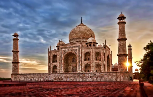 Hdr, asian, india, Agra, taj mahal, Uttar Pradesh