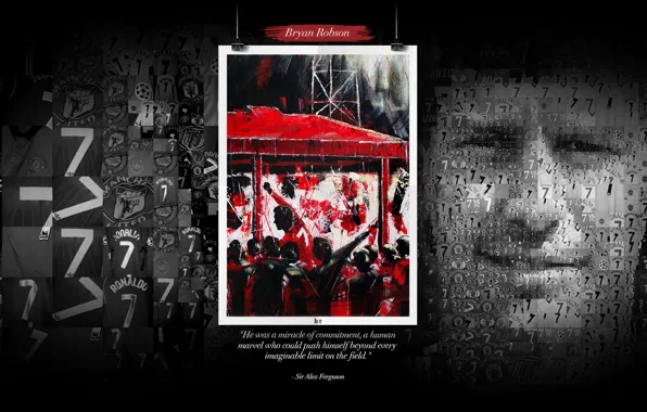 Wallpaper, sport, football, legend, Manchester United, player, Bryan Robson