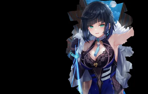 Girl, hot, sexy, sexy girl, blue, anime, babe, cute