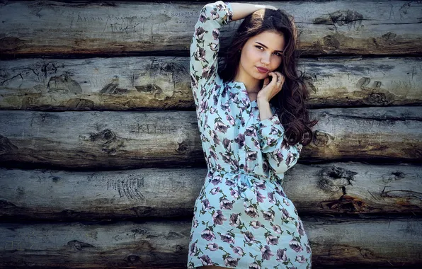 Взгляд, поза, модель, портрет, руки, макияж, фигура, платье