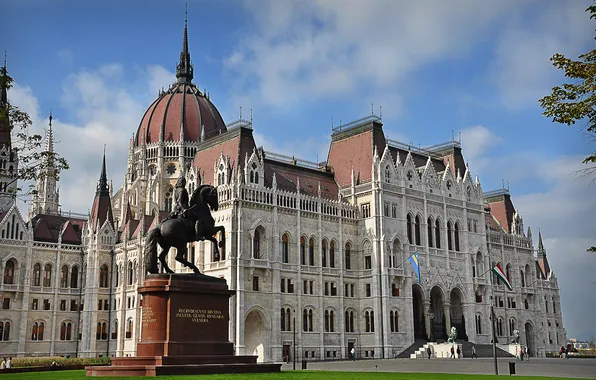 Памятник, парламент, Венгрия, Будапешт