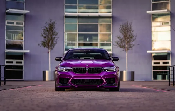 BMW, Purple, Front, Face, F90