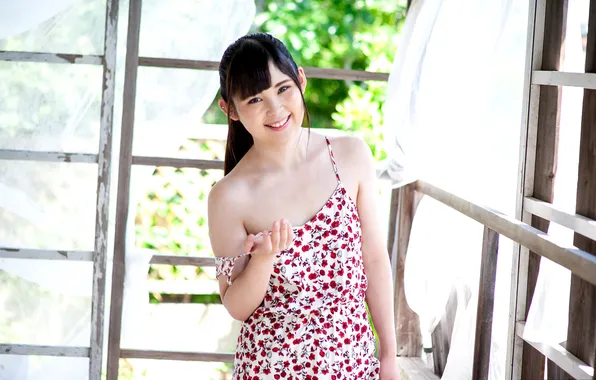 Beautiful, Asian, Model, Smile, Woman, Cute, Pretty, Window