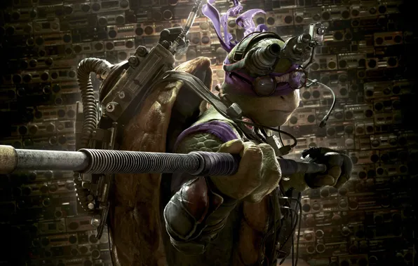 Картинка Action, Fantasy, Purple, Green, with, TMNT, Donatello, Teenage Mutant Ninja Turtles