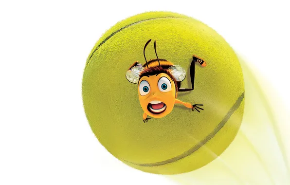 Картинка полет, пчела, мяч, крик, Bee Movie, Би Муви: Медовый заговор