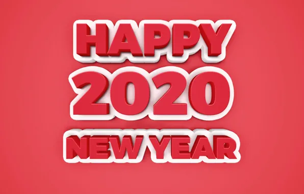 Фон, праздник, цифры, Новый год, New Year, 2020