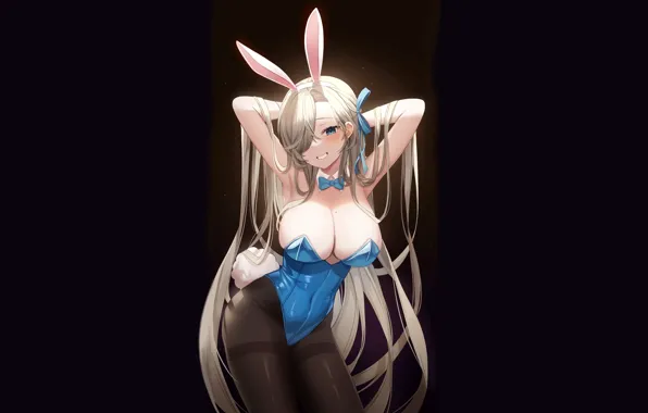 Hot, sexy, boobs, rabbit, anime, blonde, breasts, bunny