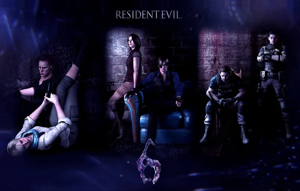 Картинка Resident Evil, Resident Evil 6, Leon Scott Kennedy, Helena Harper, Chris Redfield, Sherry Birkin, Jake …