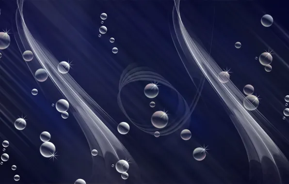 Полоса, блеск, шар, линия, bubbles, blowing