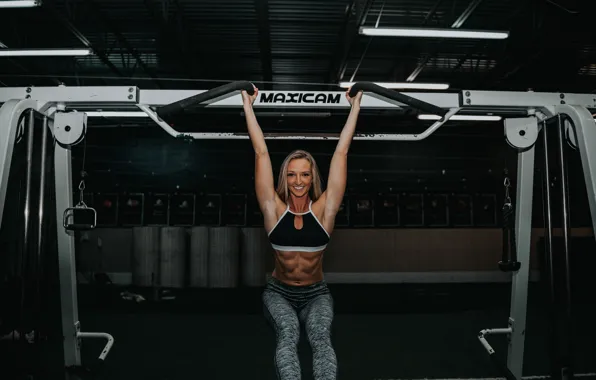 Model, blonde, fitness, abs