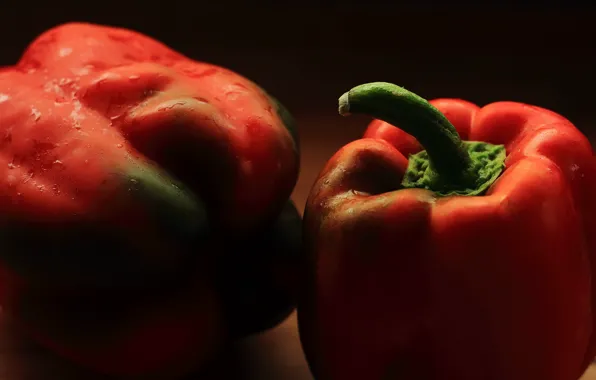 Макро, фон, паприка