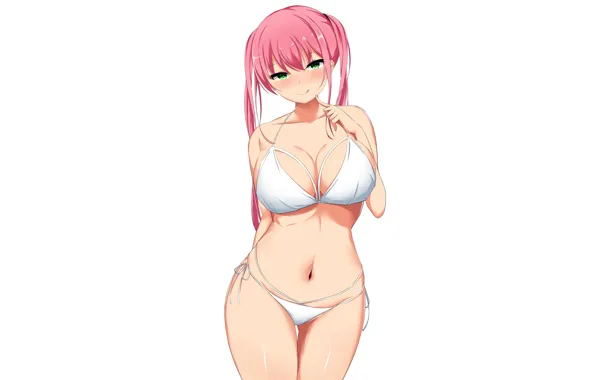 Girl, sexy, boobs, anime, beautiful, pretty, redhead, erotic